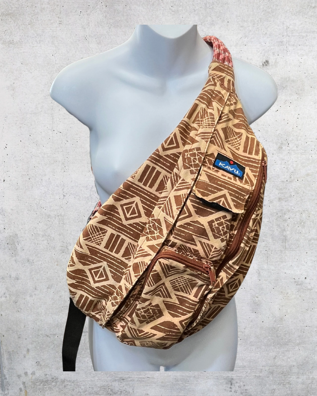 KAVU Geometric Sling Crossbody Bag