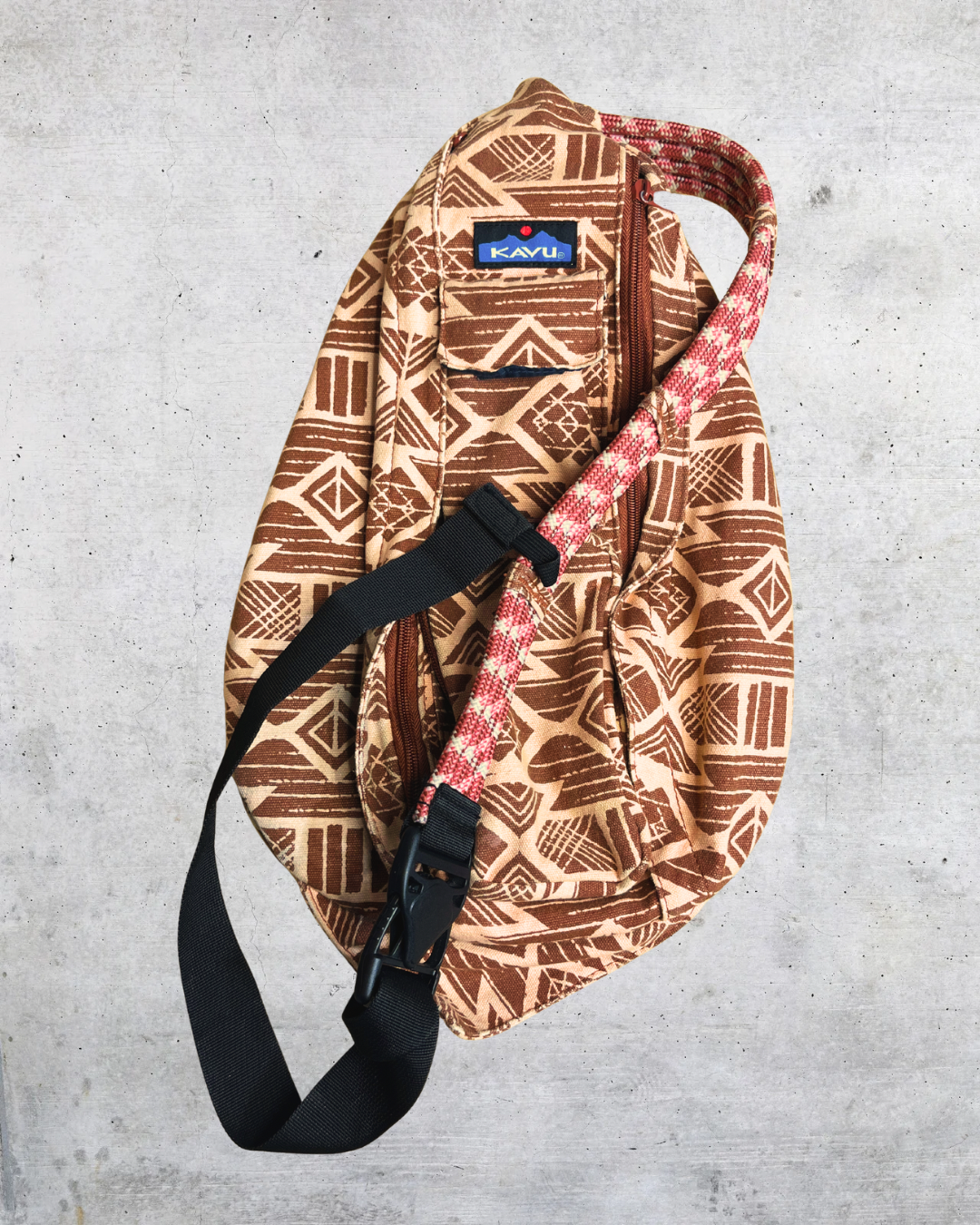 KAVU Geometric Sling Crossbody Bag
