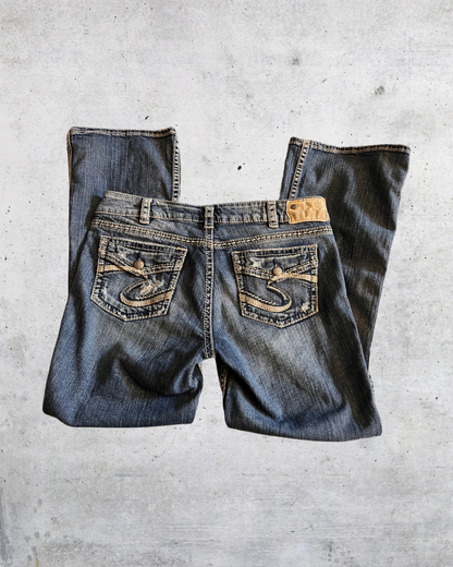 Classic Silver Bootcut Jeans  - 31 x 30