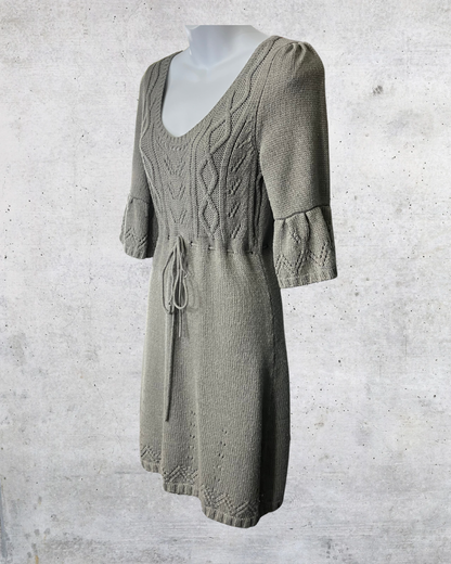 Decree Gray Knit Sweater Dress – Large