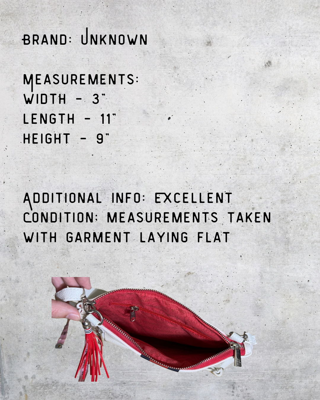 Red & Navy Stripe Tassel Crossbody Bag - Cardinals