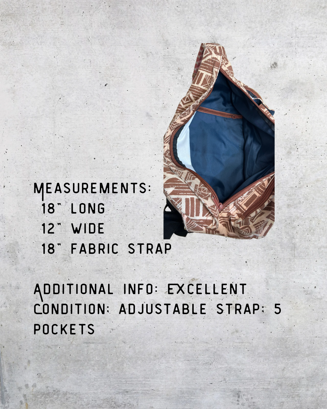 KAVU Geometric Sling Crossbody Bag