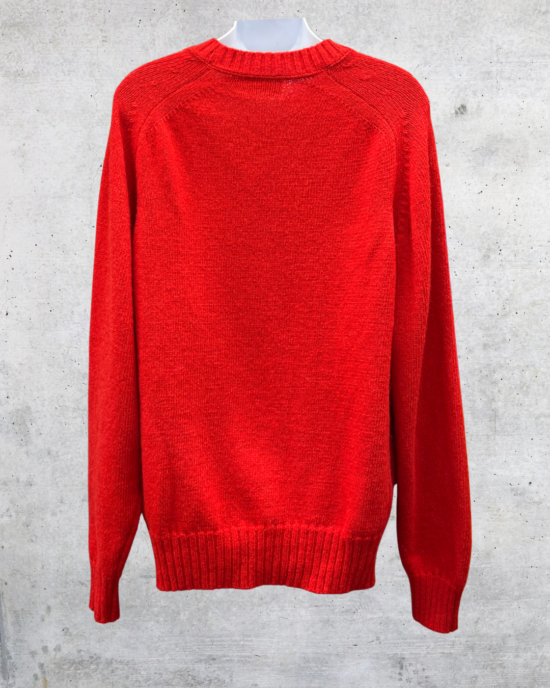 Vintage 90s Red Knit Sweater The Fox Collection Made USA - XL