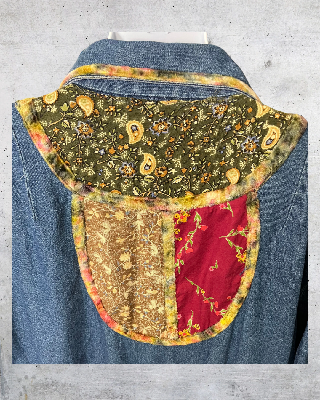 New Direction Patchwork Denim Jacket - Large