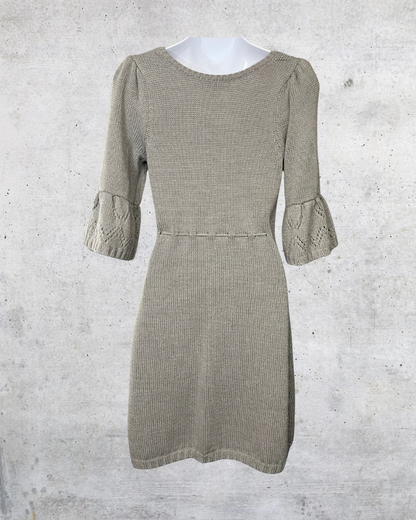 Decree Gray Knit Sweater Dress – Large