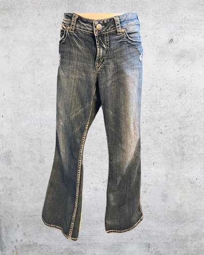 Classic Silver Bootcut Jeans  - 31 x 30