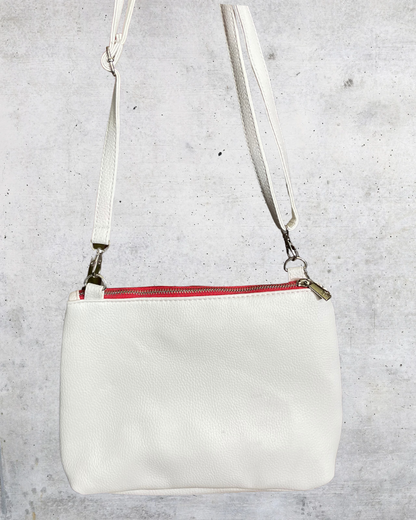 Red & Navy Stripe Tassel Crossbody Bag - Cardinals