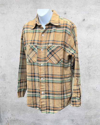 Vintage Big Mac Plaid Flannel Shirt JCPenney Workwear Classic - Medium