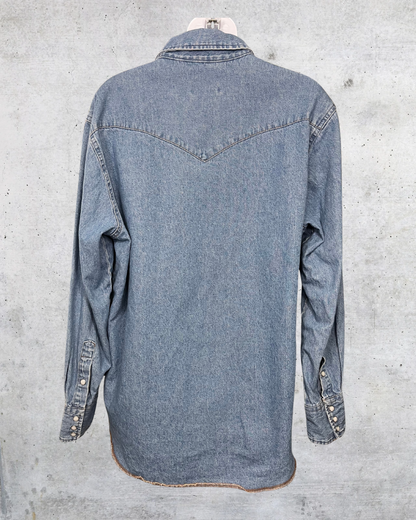 Wrangler Denim Snap Shirt - Large