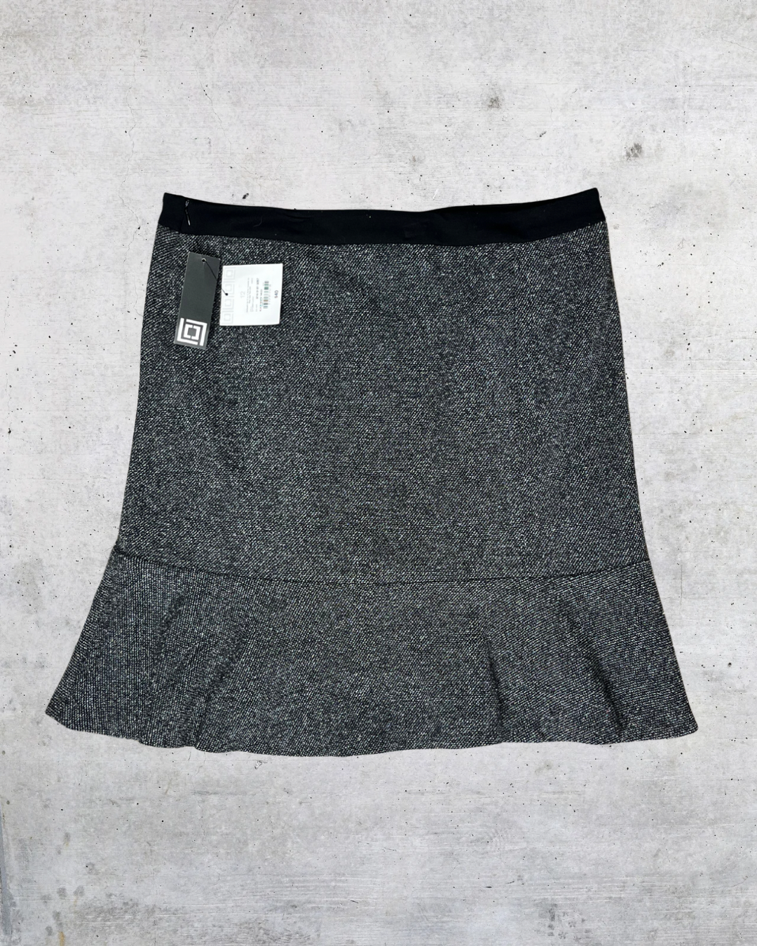 Liz Claiborne Black & White Tweed Skirt Size 12 NWT