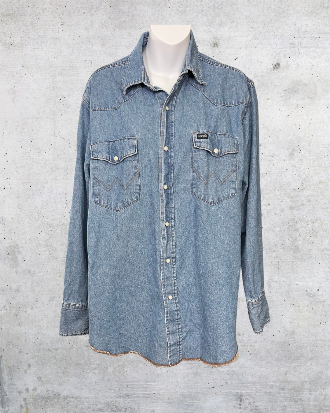 Wrangler Denim Snap Shirt - Large