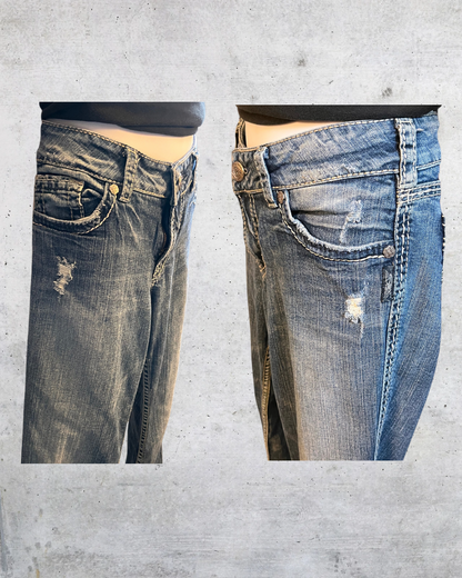 Classic Silver Bootcut Jeans  - 31 x 30