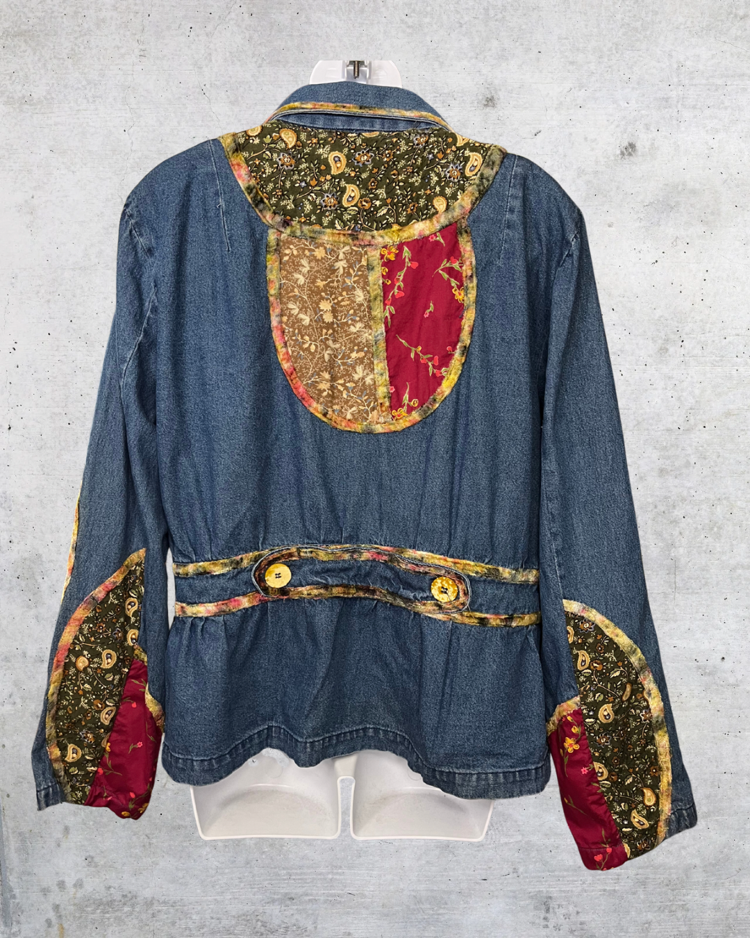 New Direction Patchwork Denim Jacket - Large
