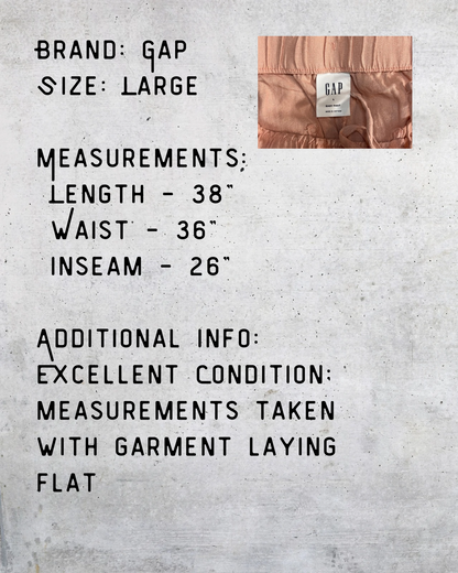 GAP Easy Linen Blend Pants - Large