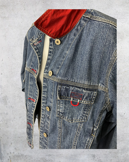 B.U.M. Jeans Red Stitch Denim Jacket - Medium