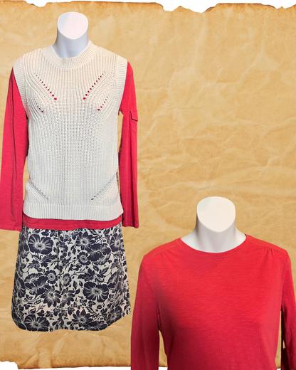 Red Eddie Bauer Top - Petite Small