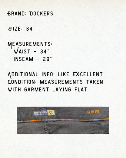 Sleek Street Style Dockers - Size 34