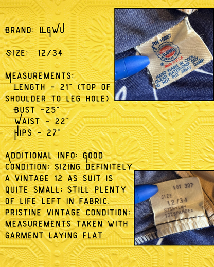 Scripted Siren Swimsuit- Size 12