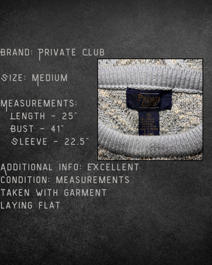 Diamond Stitch Pullover - Medium