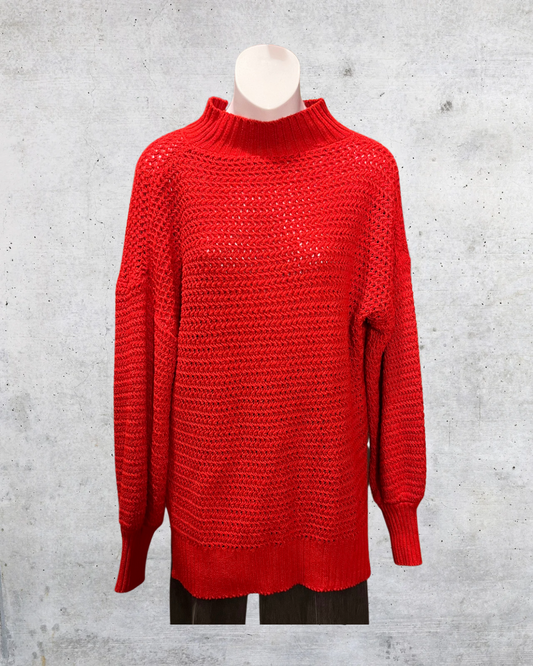 Scarlet Slouch Knit Sweater