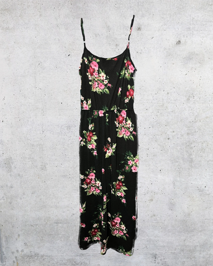 Midnight Blooms Slip Dress - Large