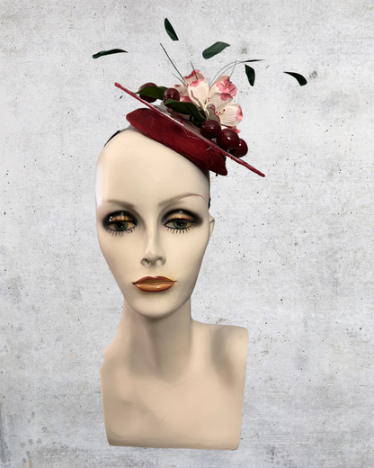 Cherries and Blooms Fascinator