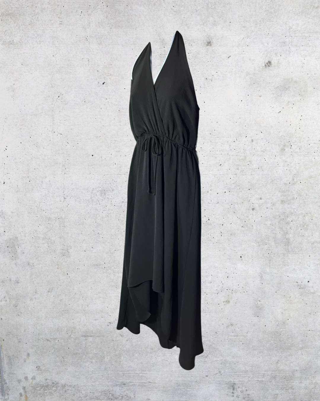 Midnight Elegance Maxi Halter Dress - Size 1X