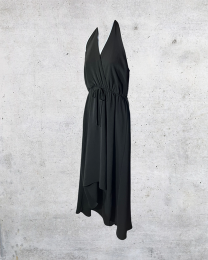Midnight Elegance Maxi Halter Dress - Size 1X