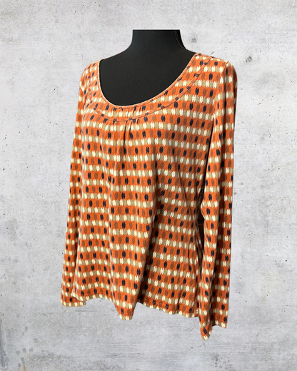 Liz & Co. Rusty Retro Dot Top - Large
