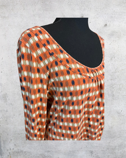 Liz & Co. Rusty Retro Dot Top - Large