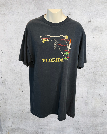 Vintage Florida Embroidered Tourist Tee - Large