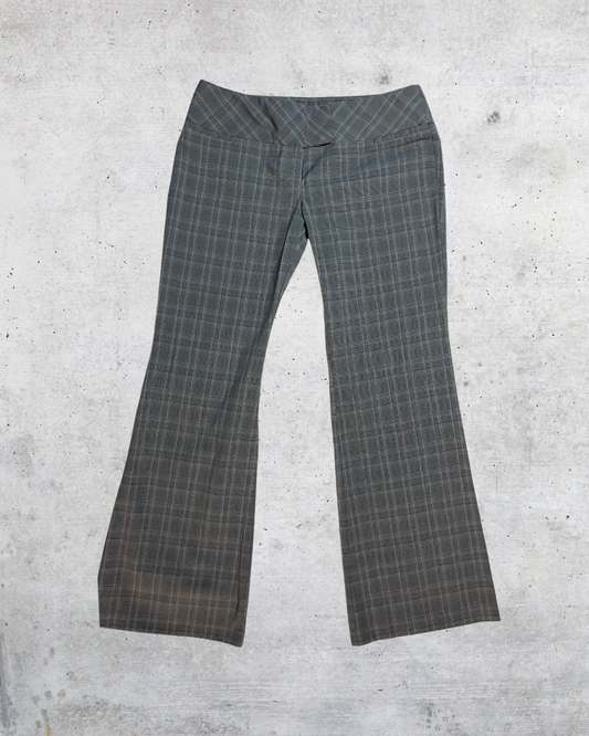 Power Plaid Low-Rise Pants - Size 11