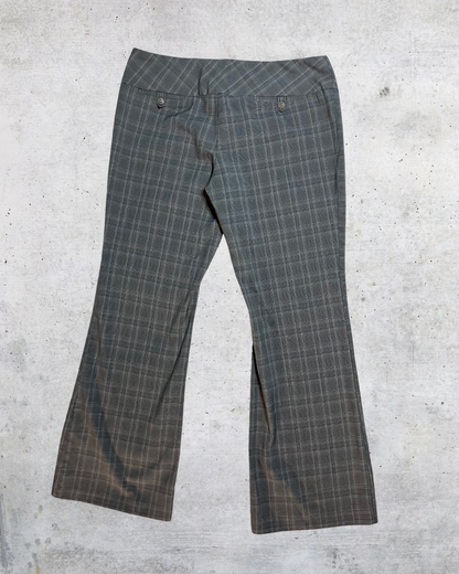 Power Plaid Low-Rise Pants - Size 11