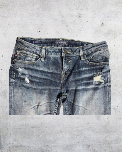 Vigoss “The Boyfriend” Distressed Skinny Jeans - Size 5
