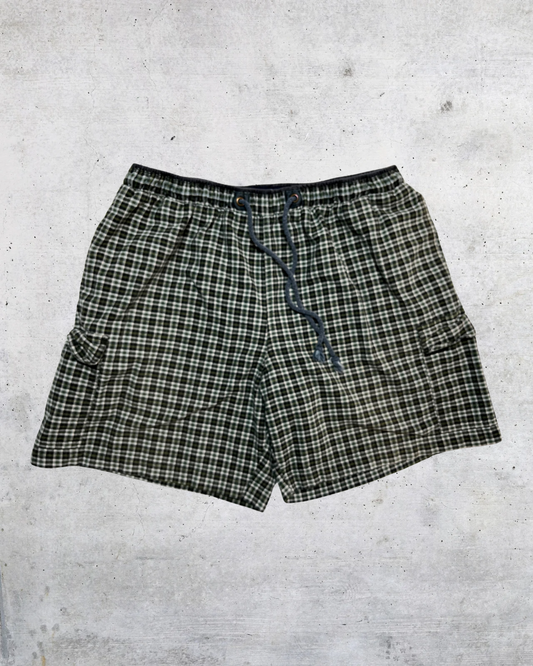 BBB Plaid Cargo Shorts – XL
