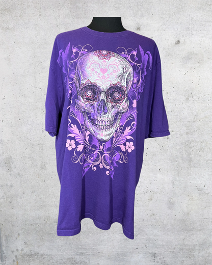 Purple Skull Garden Tee - XL
