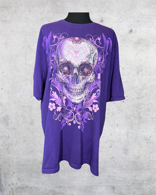 Purple Skull Garden Tee - XL