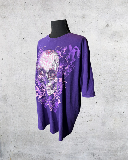 Purple Skull Garden Tee - XL