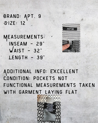 Optical Illusion Leggings - Size 12