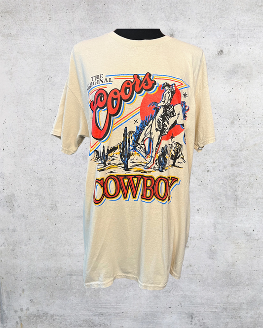Coors Cowboy Graphic Tee (Not Vintage, Just Iconic) - Large