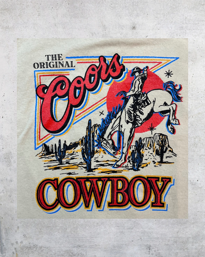 Coors Cowboy Graphic Tee (Not Vintage, Just Iconic) - Large