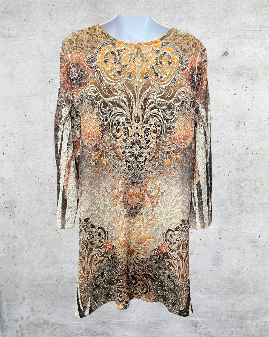 Cal Style Burnout Velvet Dress
