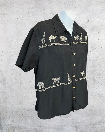 🦒 “Zoo It Yourself” Safari Button-Up