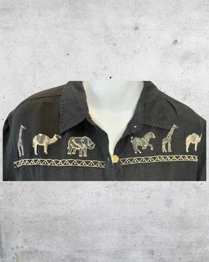 🦒 “Zoo It Yourself” Safari Button-Up
