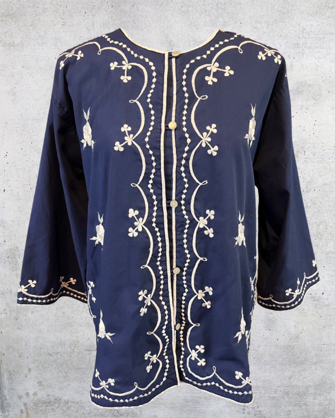 Blue Bayou Embroidered Blouse