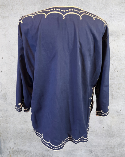 Blue Bayou Embroidered Blouse
