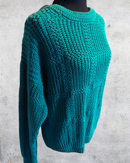 Teal You Feel It Knit Sweater