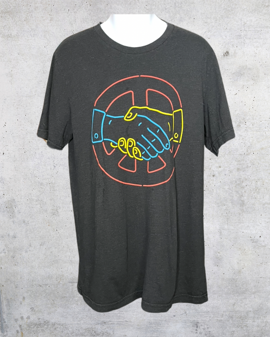 Neon Peace Handshake Tee