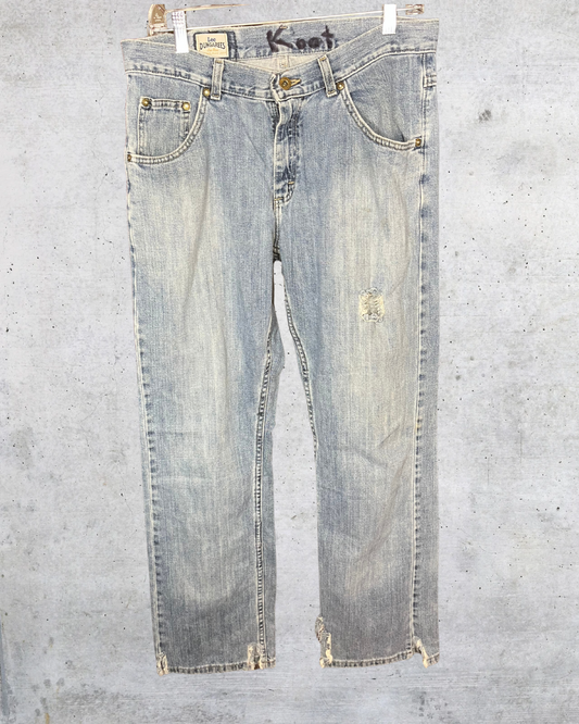 Vintage Lee Dungarees Distressed Straight Leg Jeans