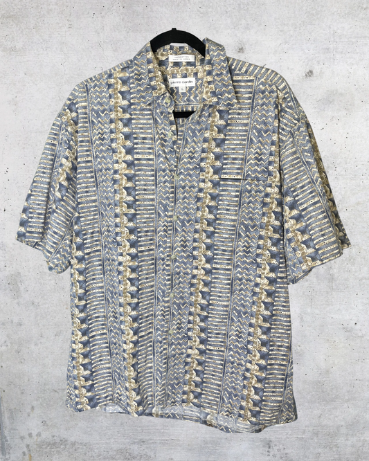 Vintage ’90s Pierre Cardin Patterned Button-Up